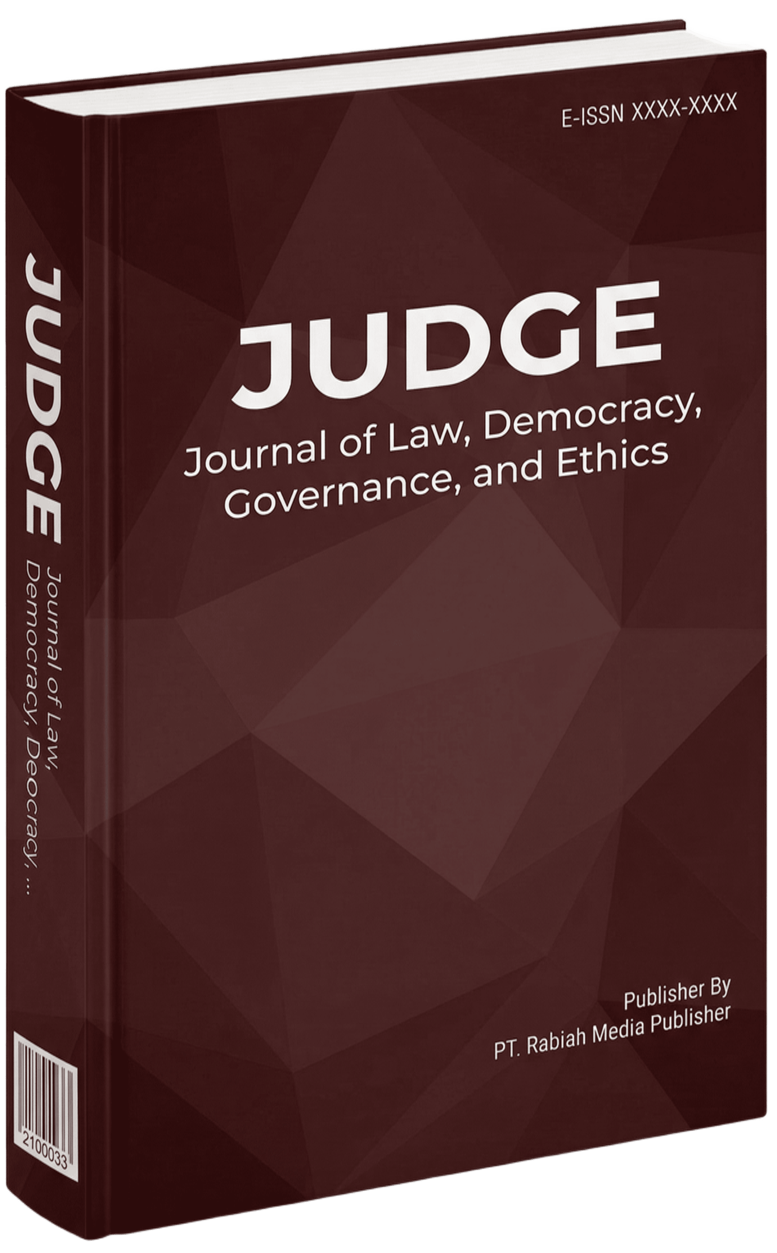 					View Vol. 1 No. 01 (2026): JUDGE: Journal of Law, Democracy, Governance and Ethics
				