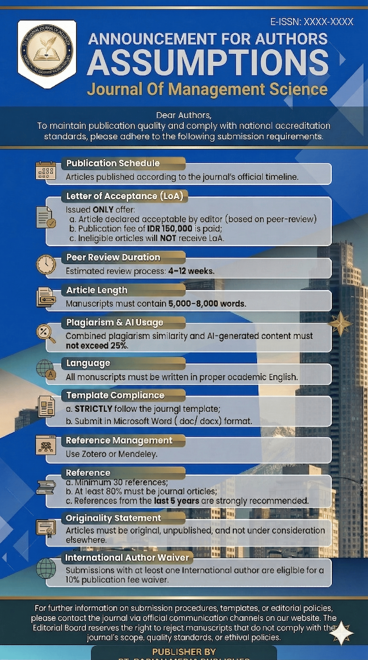 Publication workflow poster