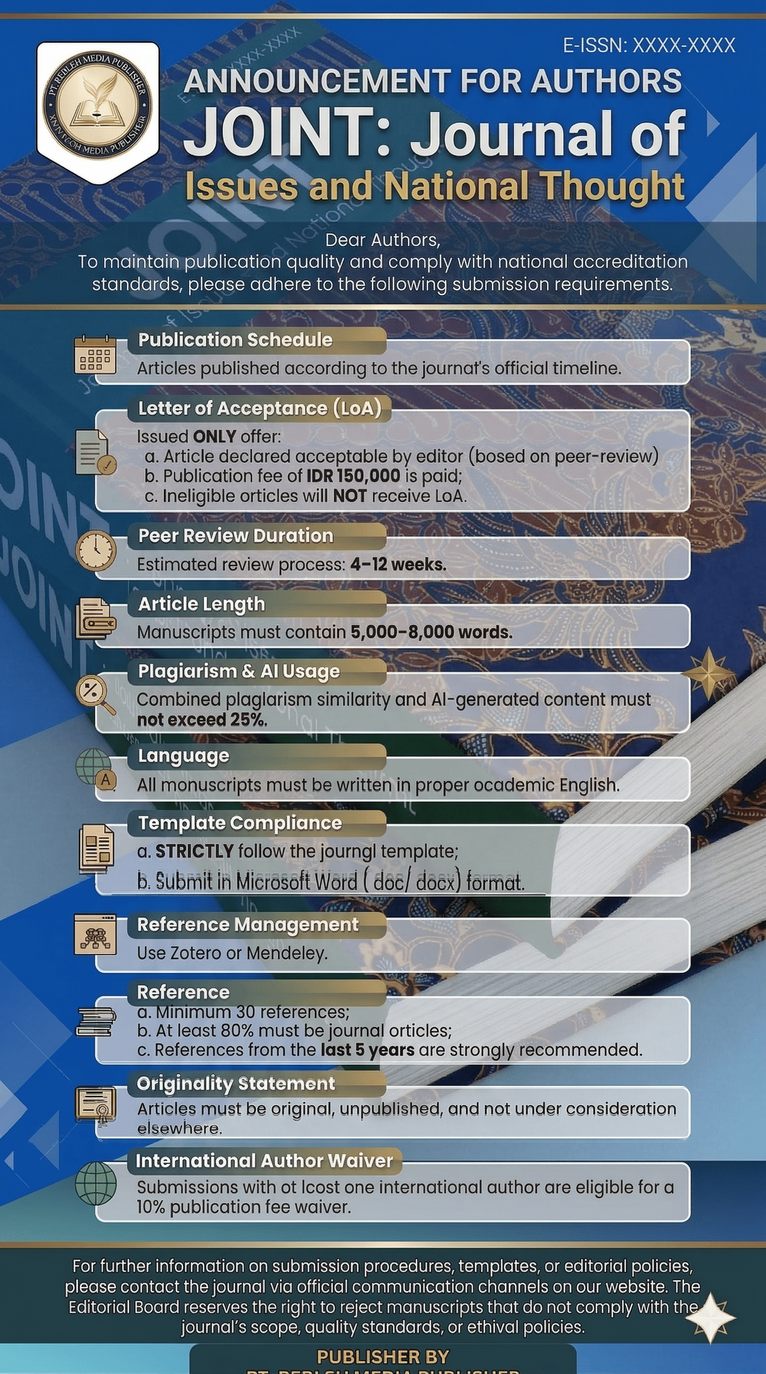 Publication workflow poster