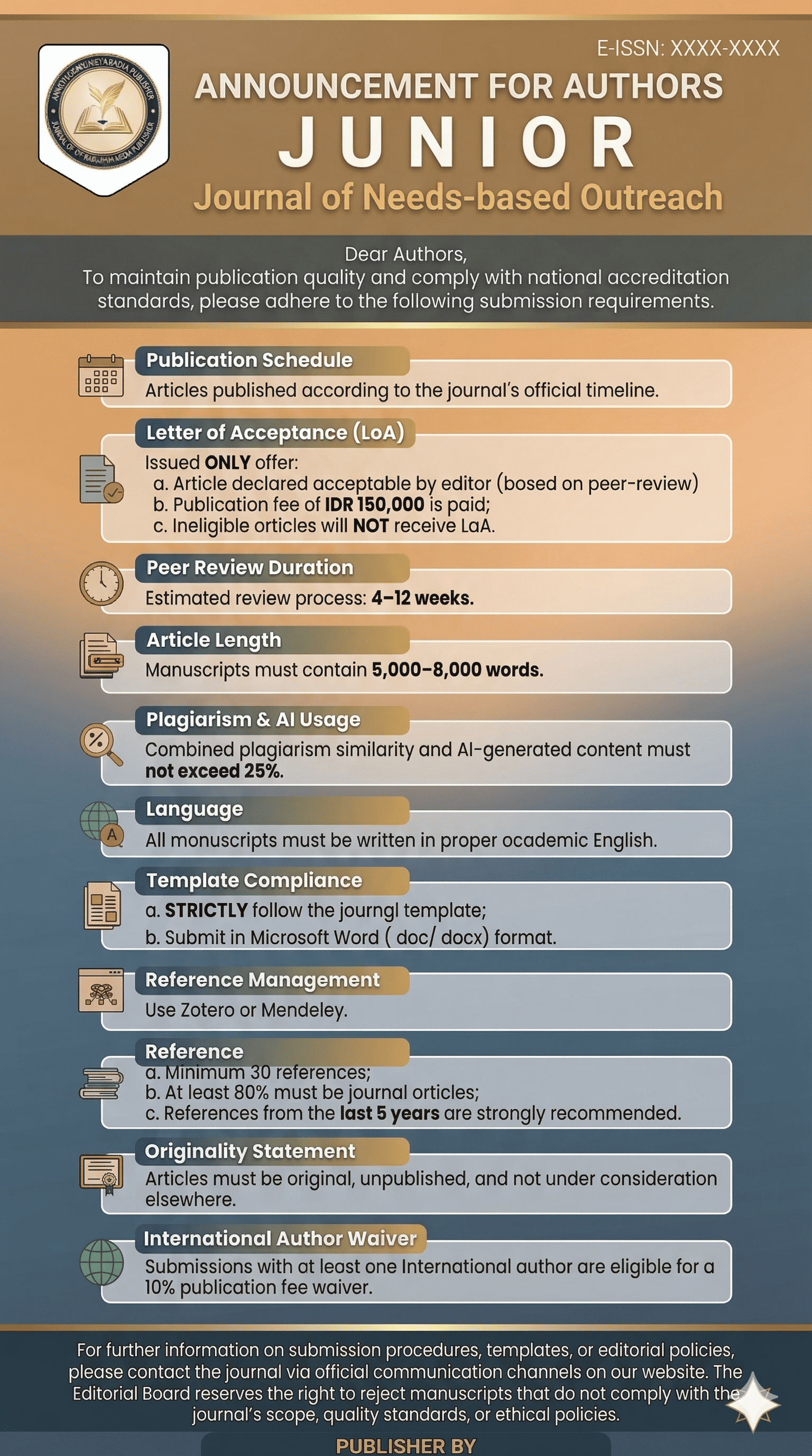 Publication workflow poster